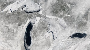 frozen Great Lakes