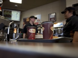 Inside A Tim Hortons Restaurant As CEO Says 'Must Win Battle for U.S. Consumers'