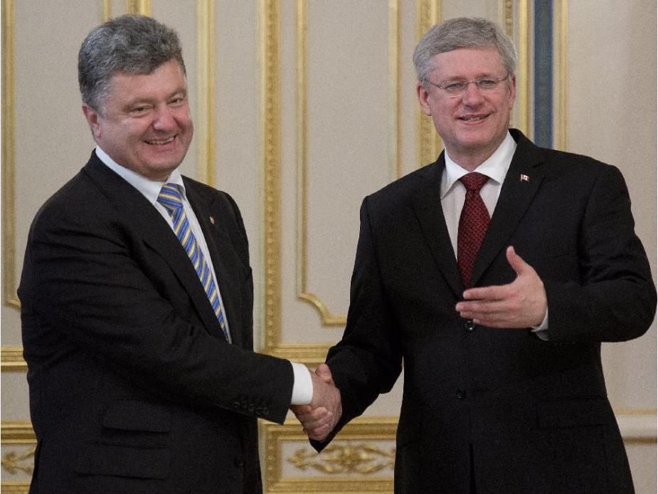 Petro Poroshenko Stephen Harper