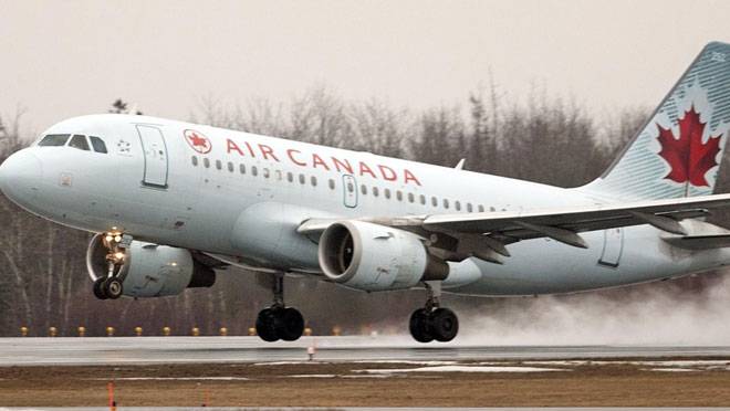 Air Canada Landing