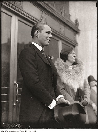 Flora_McCrae_Eaton_and_son_on_College_Street