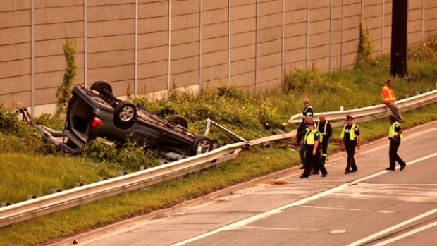 Gardiner westbound crash