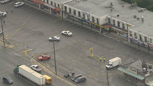 shooting in parking lot of Downsview plaza