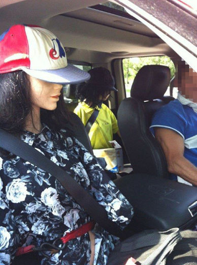 driving with 2 mannequins in HOV lane