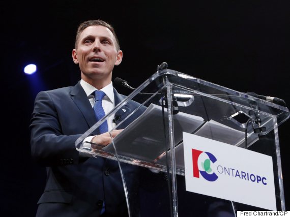 Ontario Progressive Conservative Leader Patrick Brown delivers a speech at the Ontario Progressive Conservative convention in Ottawa, Saturday, March 5, 2016. THE CANADIAN PRESS/Fred Chartrand