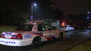 woman with axe in North York neighbourhood2