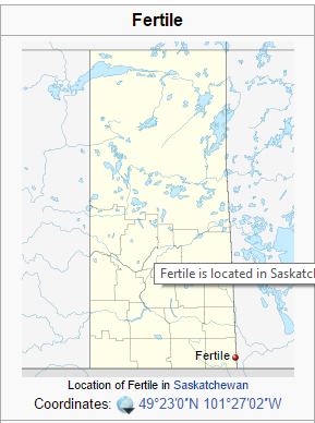 Fertile on Map