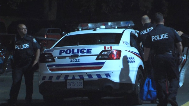 Police Toronto at Night