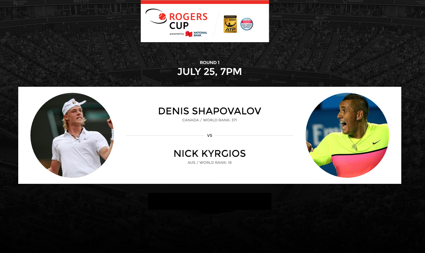 Rogers Cup Shapovalov