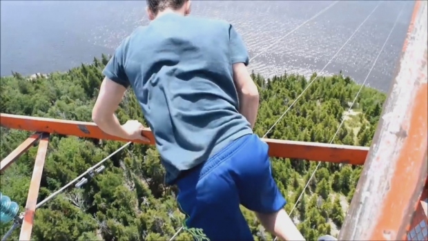 teens post power line climbing video2