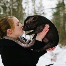 Pig and Owner