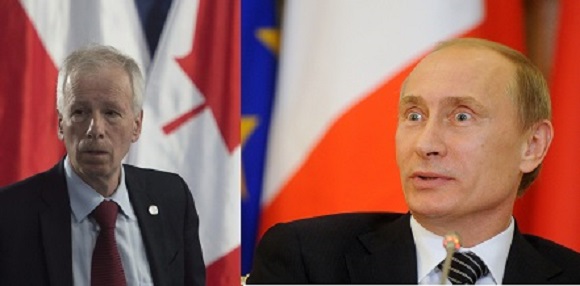 Foreign Affairs Minister Stephane Dion waits for Canadian Prime Minister Justin Trudeau to hold a news conference  following the NATO summit in Warsaw, Poland Saturday July 9, 2016. THE CANADIAN PRESS/Adrian Wyld