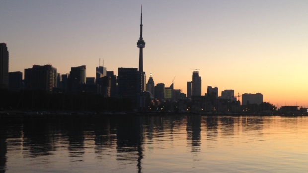 toronto-view-sunset