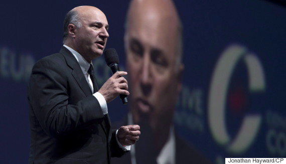 Canadian businessman Kevin O'Leary speaks during the Conservative Party of Canada convention in Vancouver, Friday, May 27, 2016. THE CANADIAN PRESS/Jonathan Hayward