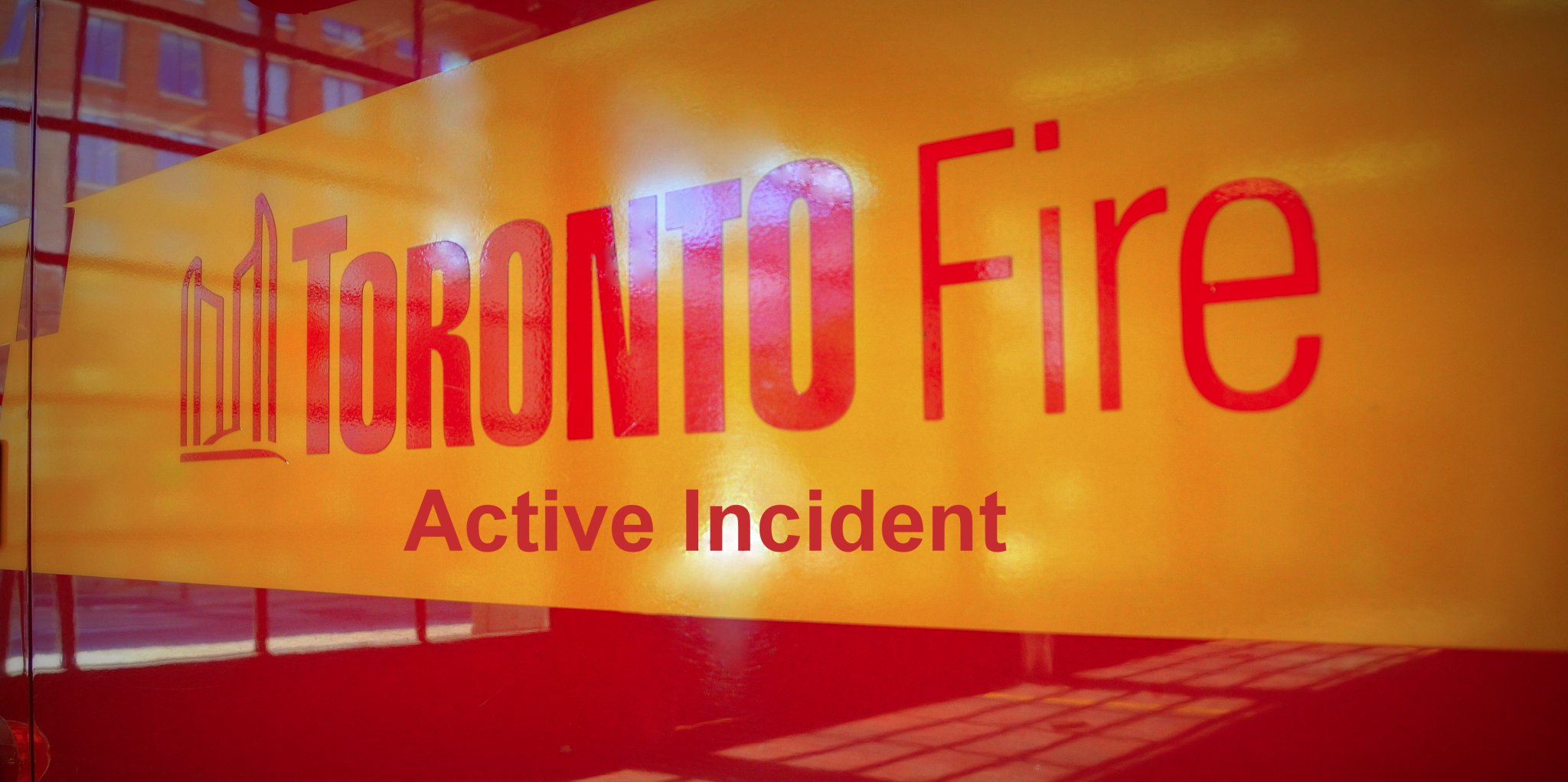 Toronto Fire Active Incident Sign