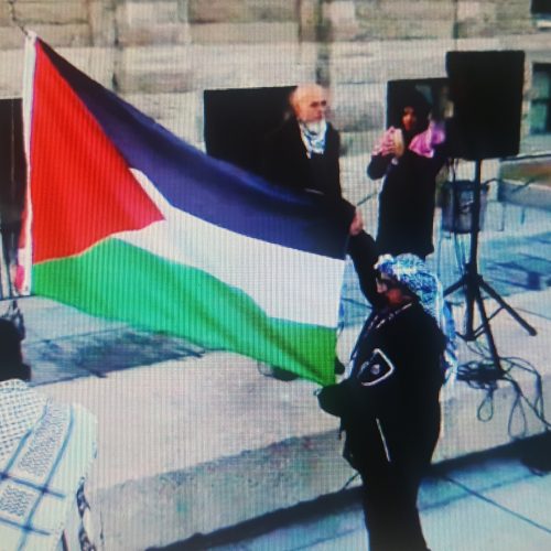 НАД ЗДАНИЕМ МЭРИИ КАЛГАРИ ПОДНЯЛИ ПАЛЕСТИНСКИЙ ФЛАГ 