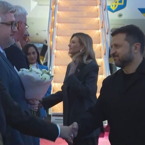 ЗЕЛЕНСКИЙ ПРИБЫЛ В КАЛГАРИ